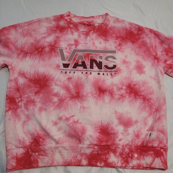 Vans Pink & Red Tie-Dye Crewneck Sweatshirt - Picture 5 of 16
